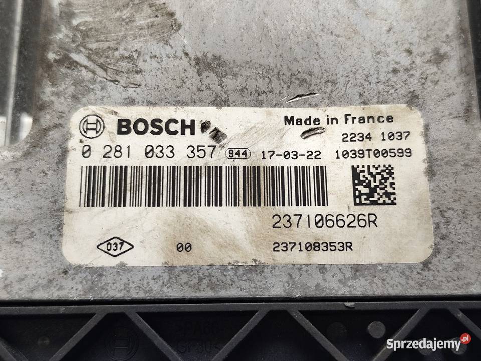 Renault Trafic Iii Vivaro 16dci Komputer Ecu wielkopolskie