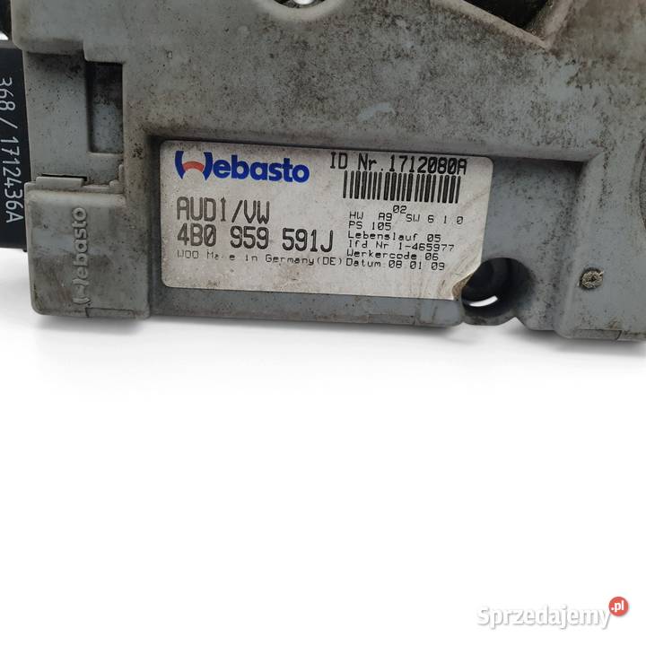 SILNICZEK SZYBERDACHU Audi A3 8P 4B0959591J Chełm sprzedam