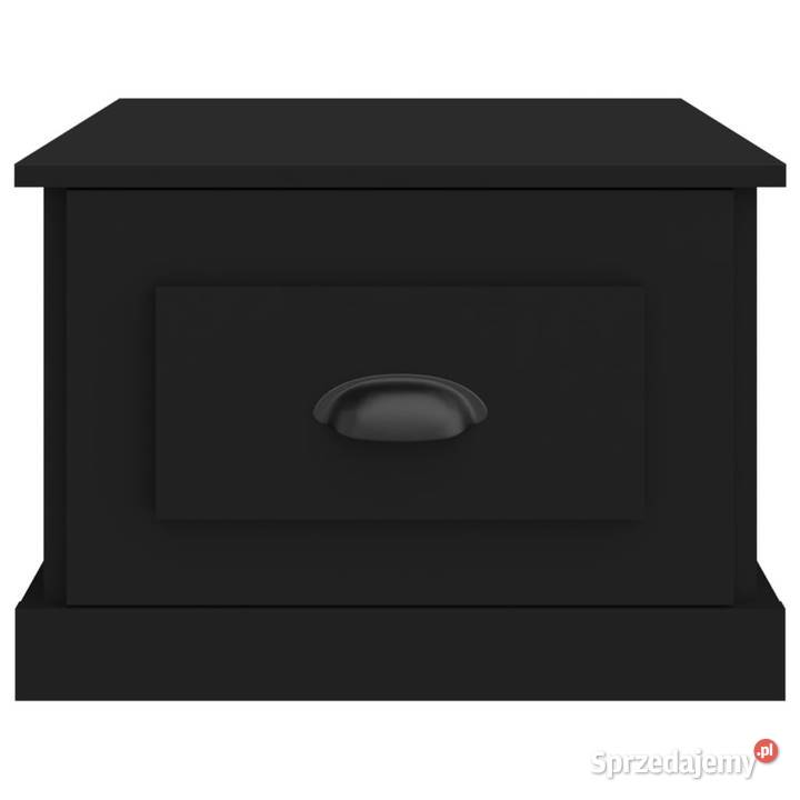 Stolik kawowy czarny 50x50x35 materiał Warszawa