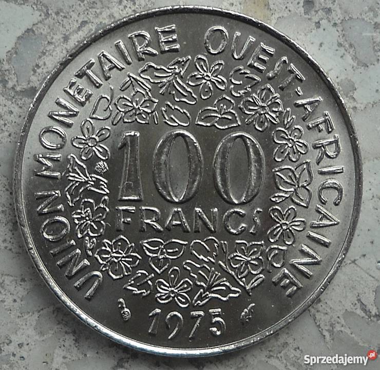 AFRICA100 FRANCS1975 r Numizmatyka Antyki, Sztuka, Kolekcje Legionowo