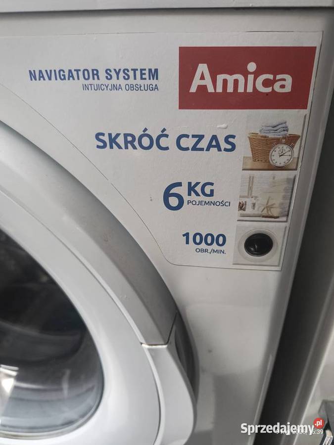 Pralka wąska 6 Amica Obroty do 1000 oszczędna A Pralki i suszarki Ruda Śląska sprzedam