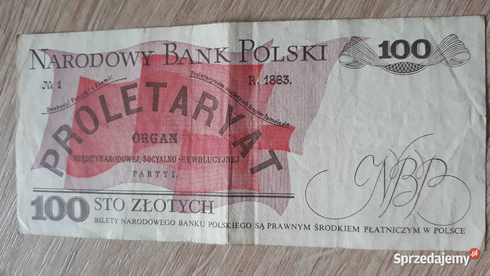 100 złotych 1VI1986 seria SR Konin