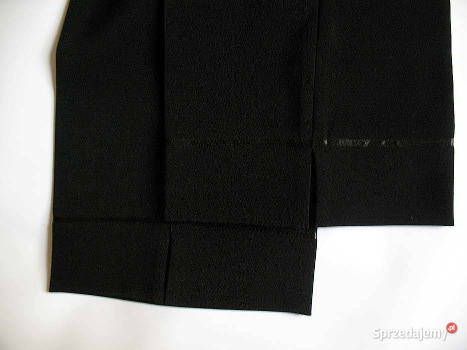 Spodnie damskie eleganckie 38 M biodra 96 czarny