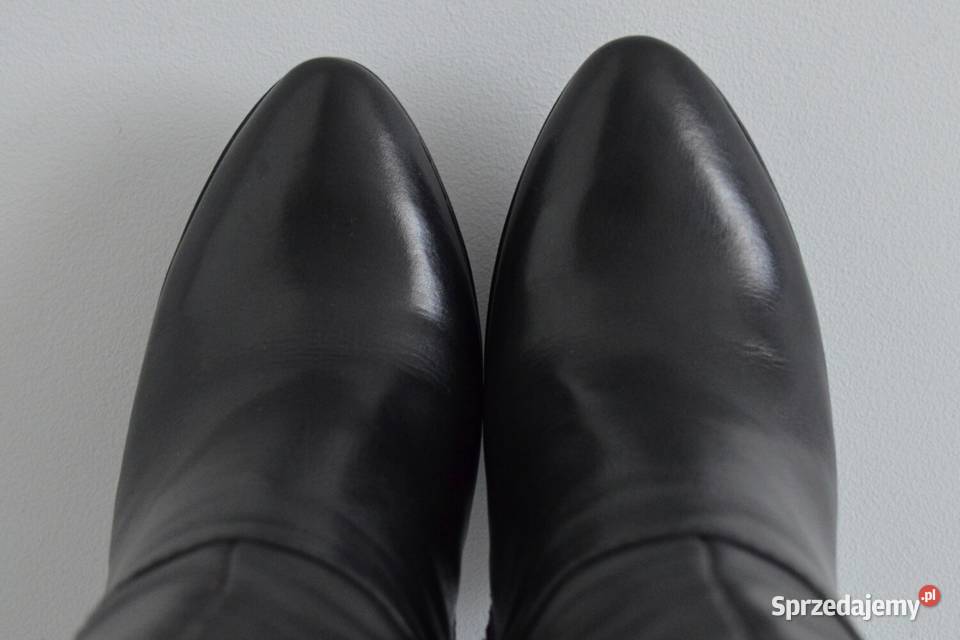 MUSZKIETERKI kozaki KOLANO na wygodnym słupku czarny Kozaki Białystok sprzedam