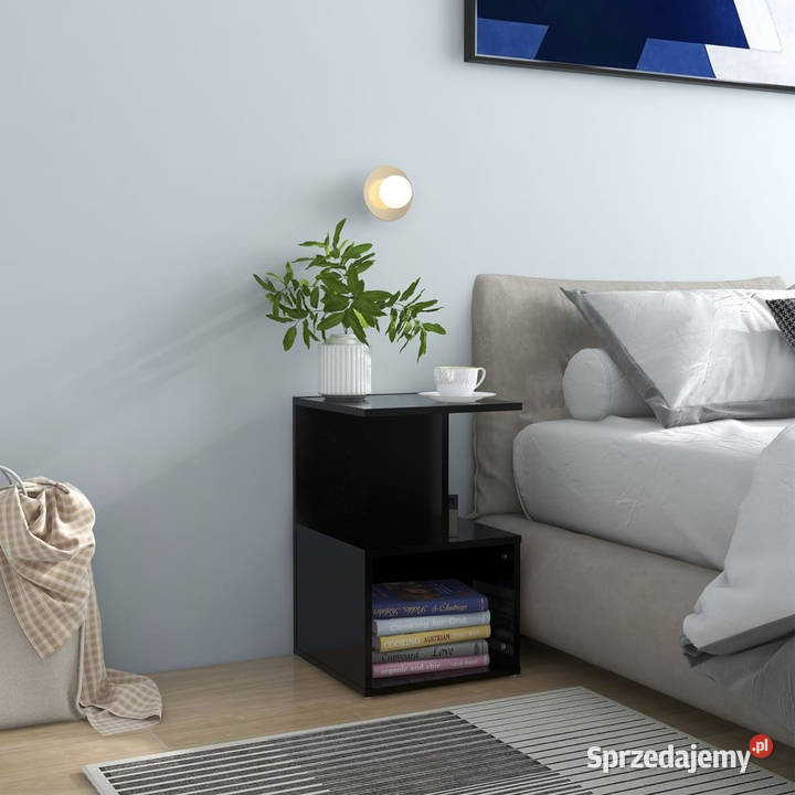Szafka nocna czarna 35x35x55 materiał Warszawa