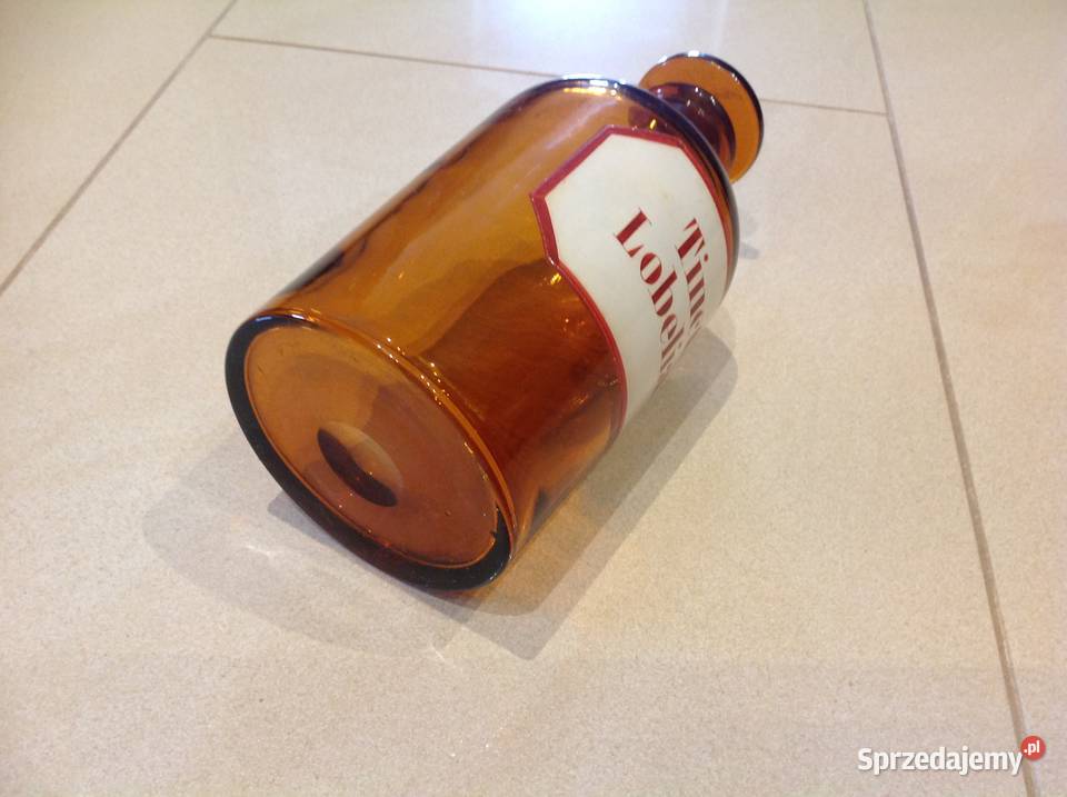 Butelka Szklana Apteczna Stara Sygnowana Szkło