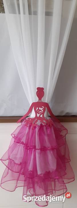 Firana z różowymi falbankami Firany Mława