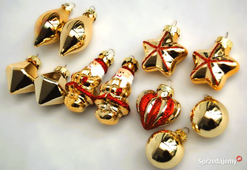 Melinera złote tradycyjne bombki szklane ręcznie Lublin