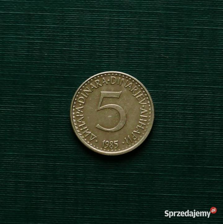 JUGOSŁAWIA 5 dinarów 1985r Gliwice
