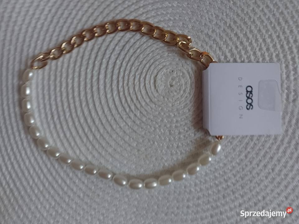 ASOS Bogato zdobiony naszyjnik korale z Londynu Dla kobiet Kraków