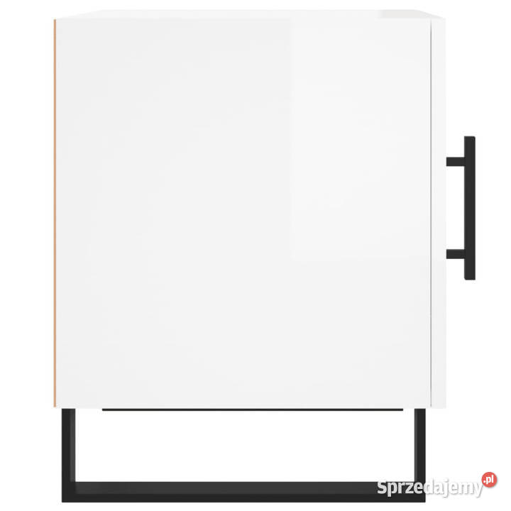 Szafka nocna biała z połyskiem 40x40x50 WM827616