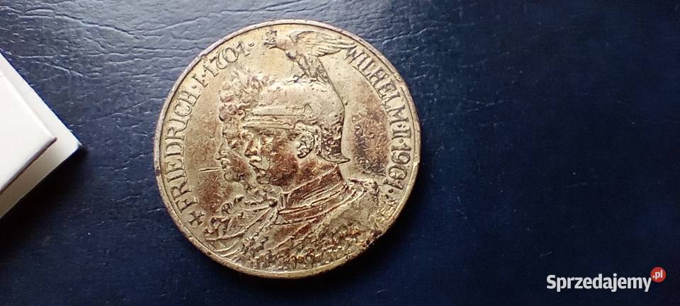 Stare monety 2 marki 1901 Niemcy srebro podkarpackie Lesko sprzedam