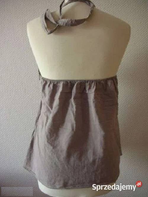 Bluzka Top bez pleców wiązana na szyi kolorowy Warszawa