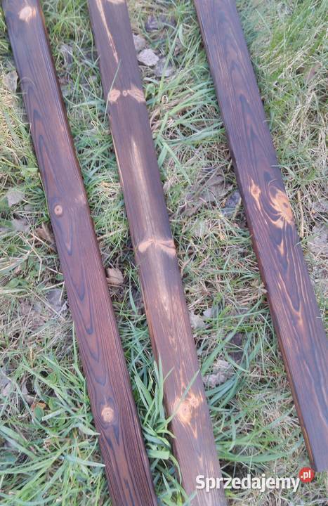 Deska opalana 1 m Shou Sugi Ban do aranżacji Katowice