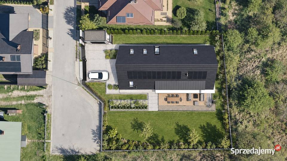 Działka 965 m z widokiem projekt domu w Biłgoraj budowlana