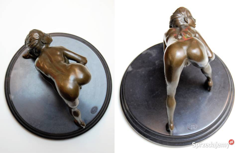 Naga kobieta akt erotyk rzeźba brąz Mavchi brązowy Lublin