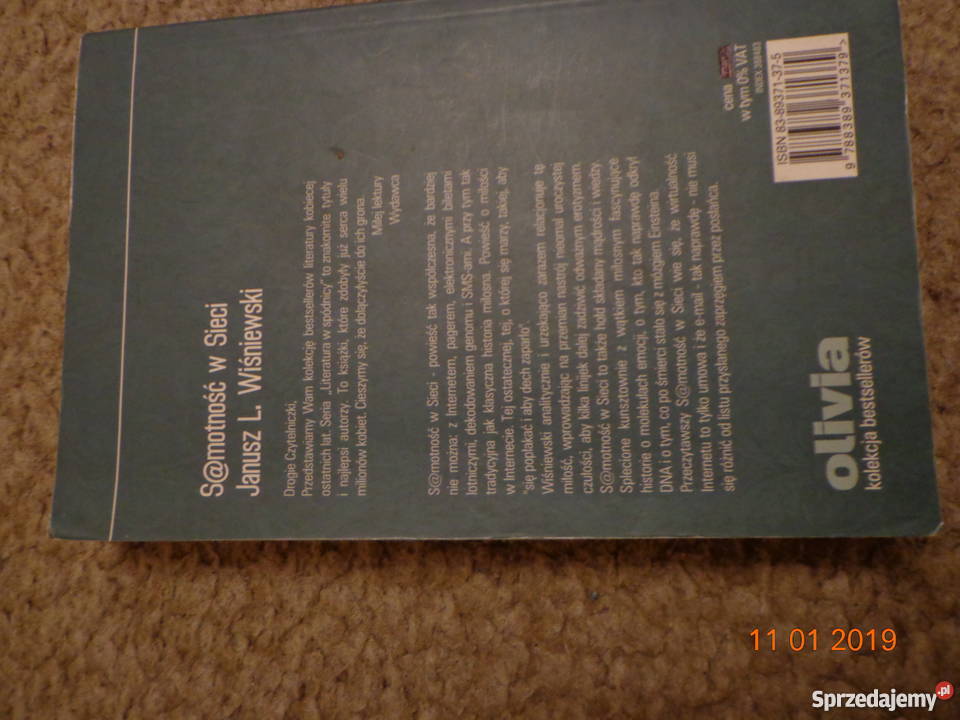 Samotność w sieci Janusz L Wiśniewski sprzedam