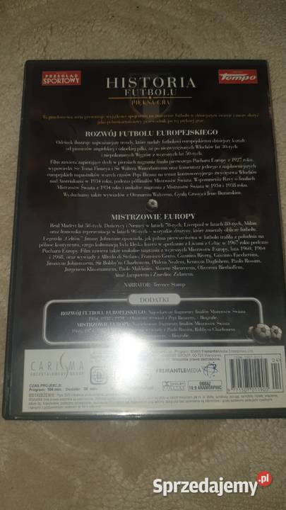 5 Płyt DVD 9 filmów HISTORIA FUTBOLU w pudełkach mazowieckie Warszawa sprzedam