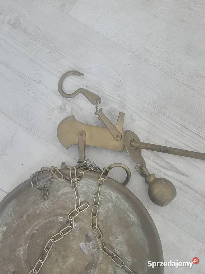 Antyczna waga rzymska BEZMIAN z mosiądzu Poddębice