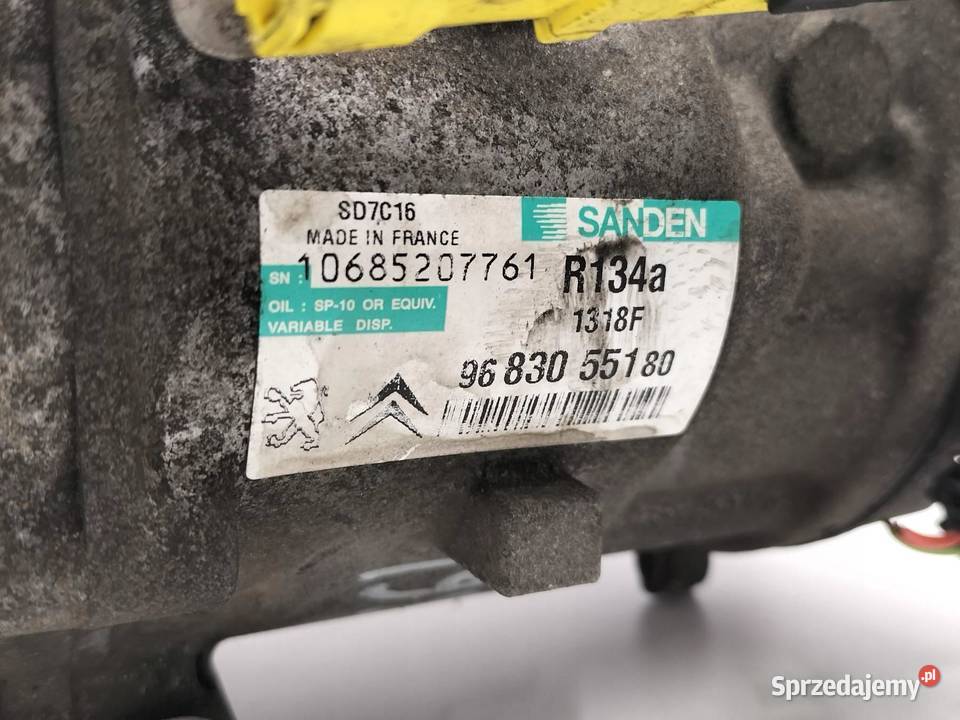 SPRĘŻARKA KLIMATYZACJI 9683055180 20 HDI Peugeot świętokrzyskie