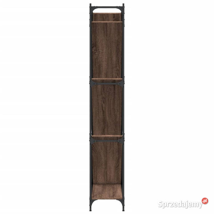Regał brązowy dąb 79x30x180 materiał Warszawa