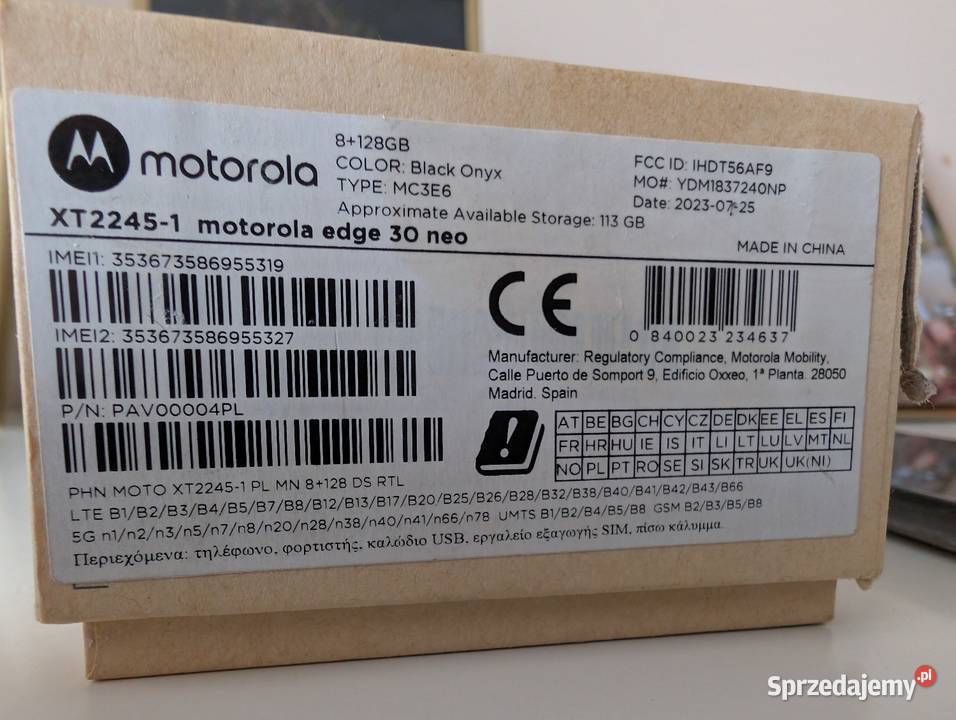 Motorola Edge 30 Neo Łabiszyn sprzedam
