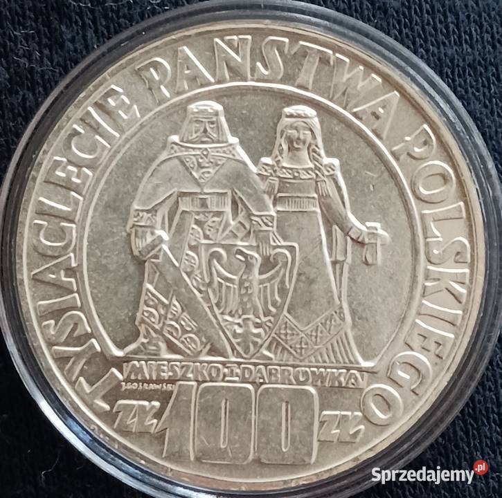 100 Mieszko i Dąbrówka 1966 r Idealna Mennicza Konin