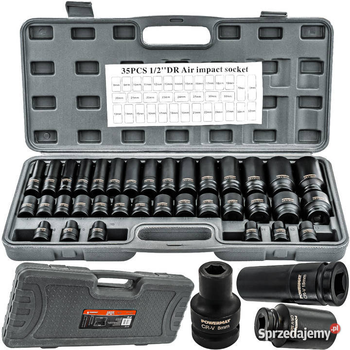 nasadki udarowe hex 12 crv 35 38mm 78mm