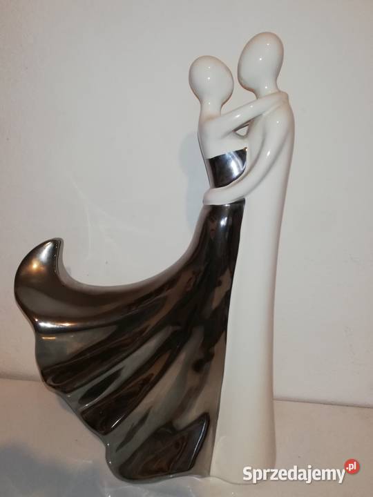 Para Zakochanych duża figurka ceramiczna Warszawa