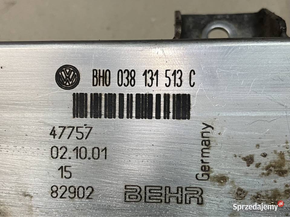 Chłodniczka egr 19tdi 038131513C seat alhambra kolektory ssące