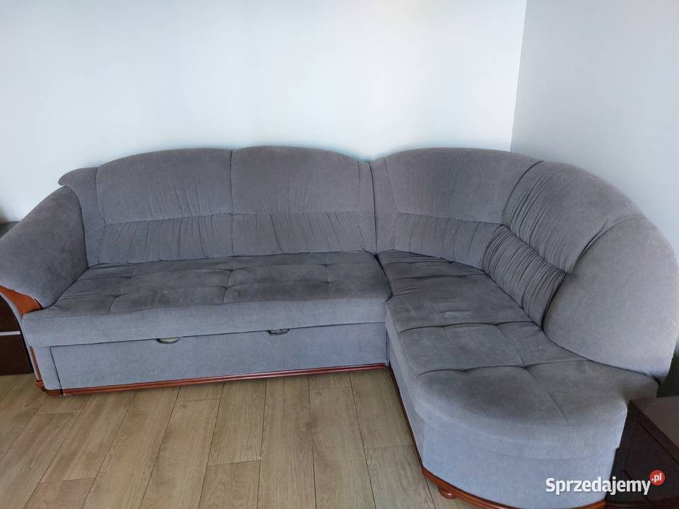 NAROŻNIK Z FUNKCJĄ SPANIA SZARY Łomża