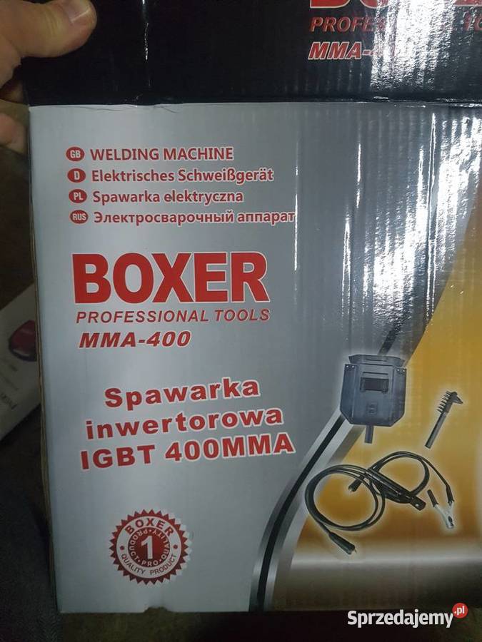 SPAWARKA inwerterowa BOXER 400 Amper 1640 maska Spawanie i zgrzewanie wielkopolskie