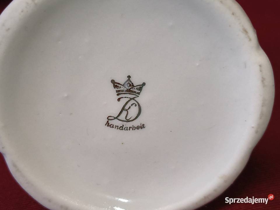 Porcelanowe świeczniki vintage Niemcy handarbeit Chorzew sprzedam