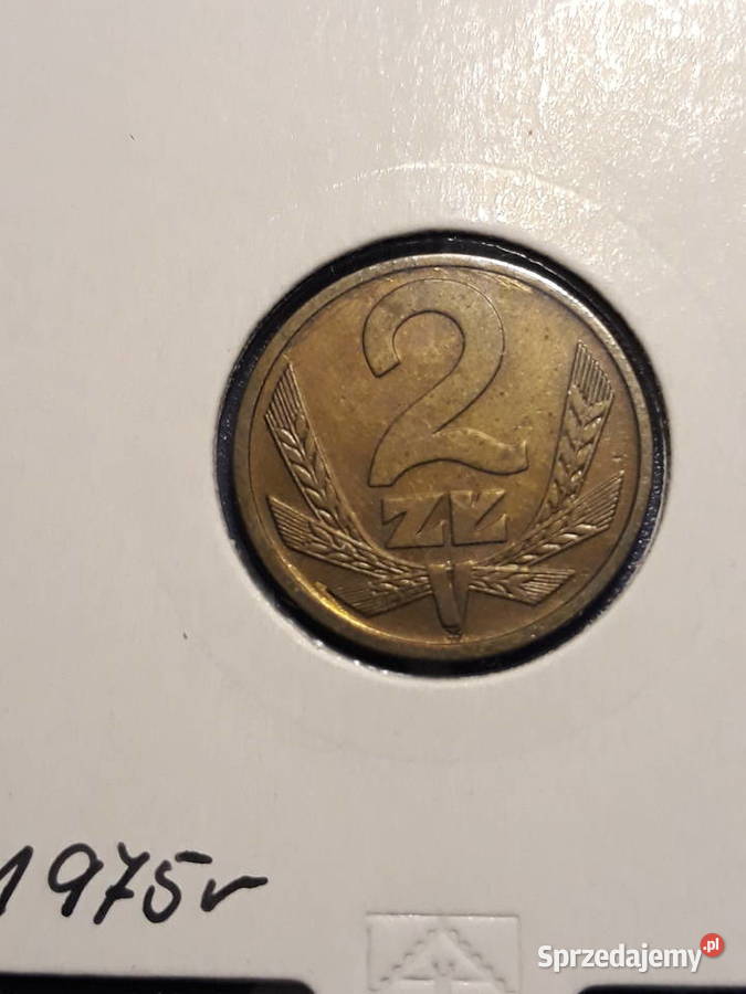 2 złote 1975 r Super stan wielkopolskie Konin