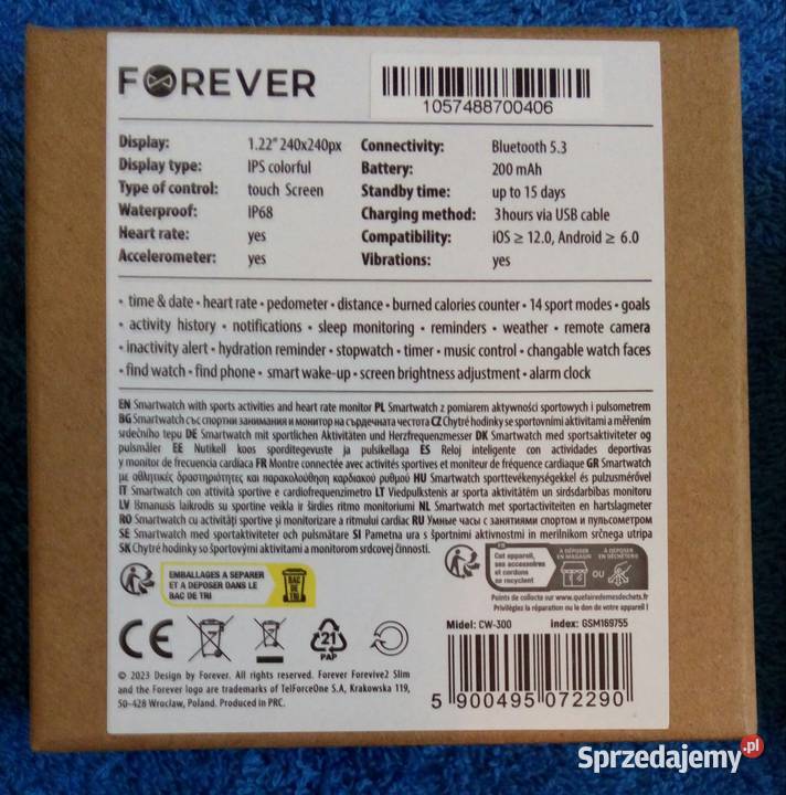 Nowy wielofunkcyjny smartwatch Forever Colorum