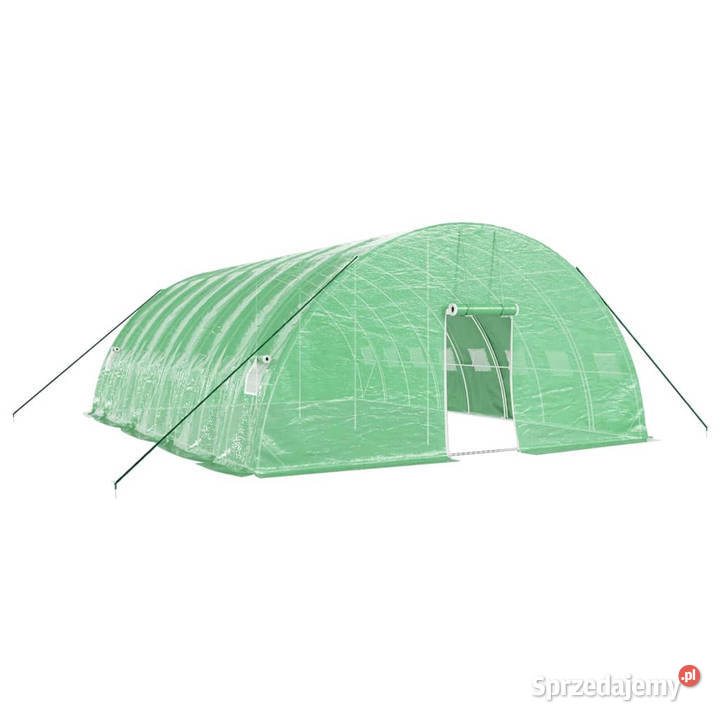 Szklarnia ze stalową ramą zielona 48 m 8x6x285 m Warszawa