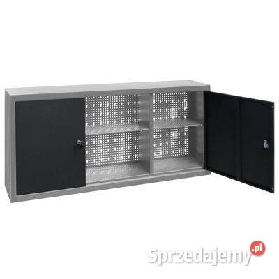 vidaXL Ścienna szafka narzędziowa metalowa szaro Warszawa