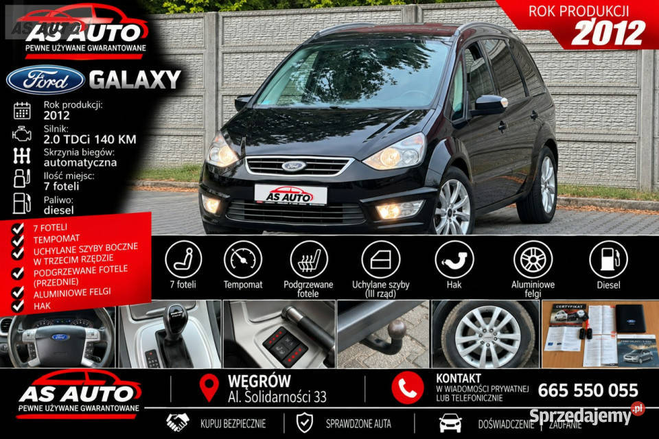 Ford Galaxy 20TDCi 140 VAT marża Węgrów