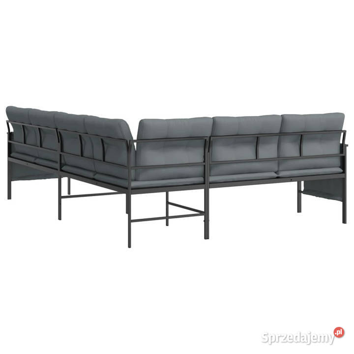 Ogrodowa sofa narożna antracytowa stal i Warszawa sprzedam