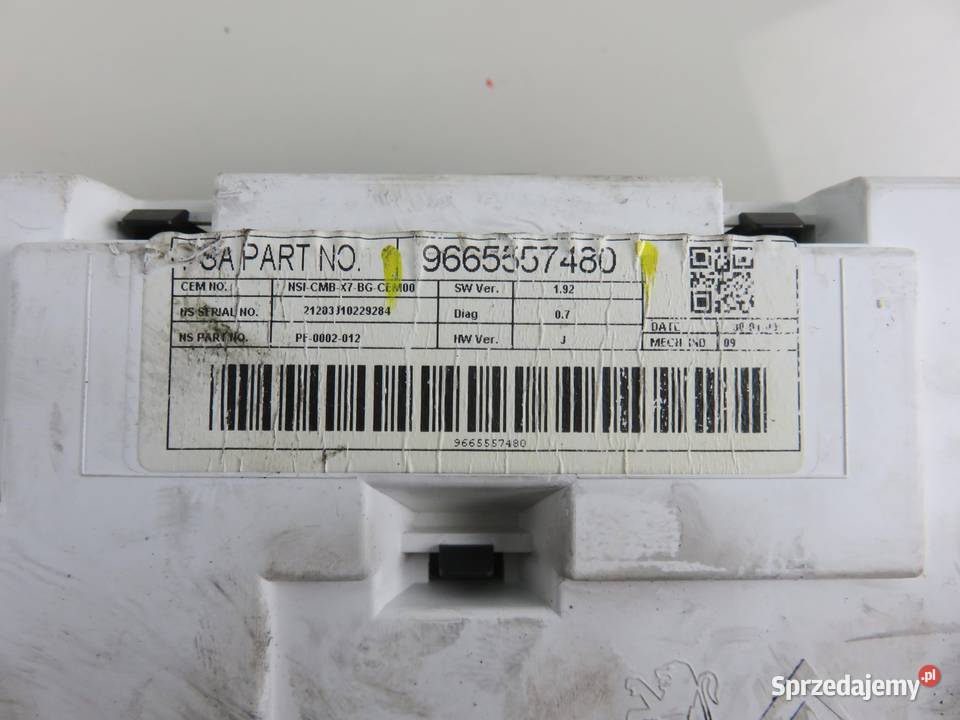 LICZNIK CITROEN C5 III 20 HDi 9665557480 sprzedam