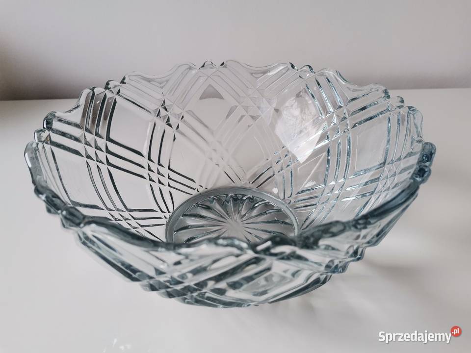 Stara duża szklana misa Katowice