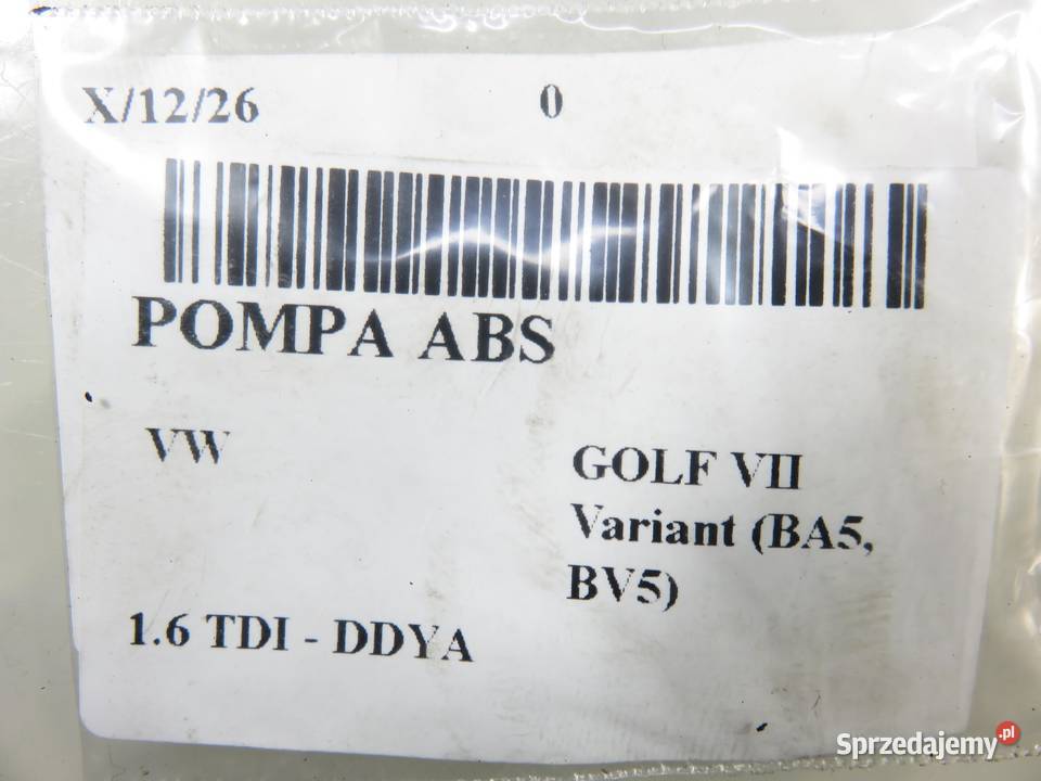 POMPA ABS VW GOLF VII 10091703233 5Q0614517EE