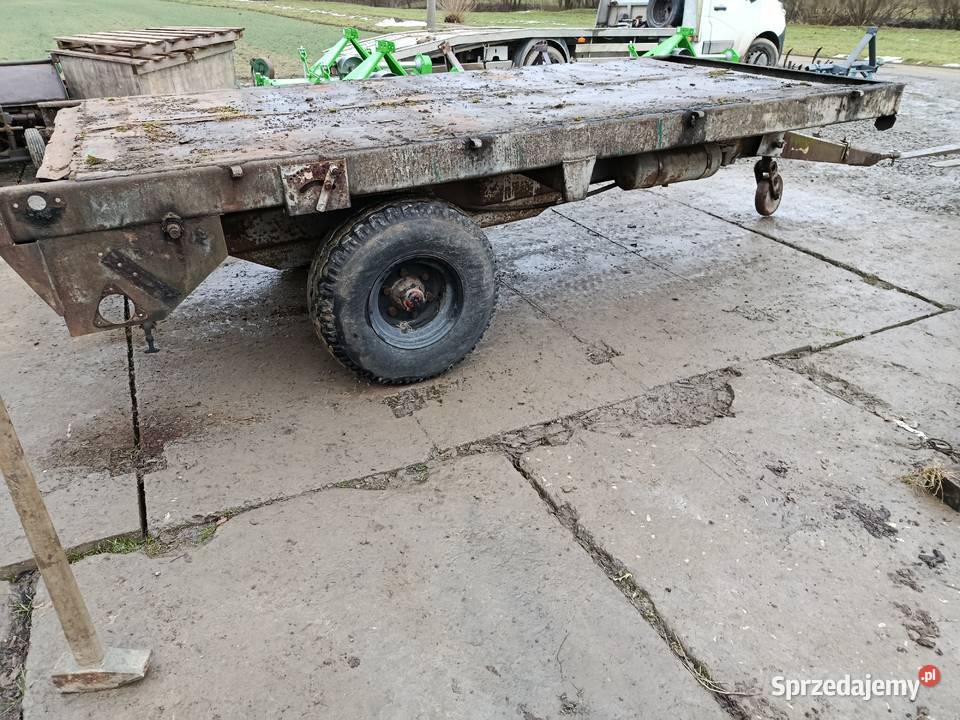 Rama podwójna z rozrzutnika na przyczepę kiper Limanowa