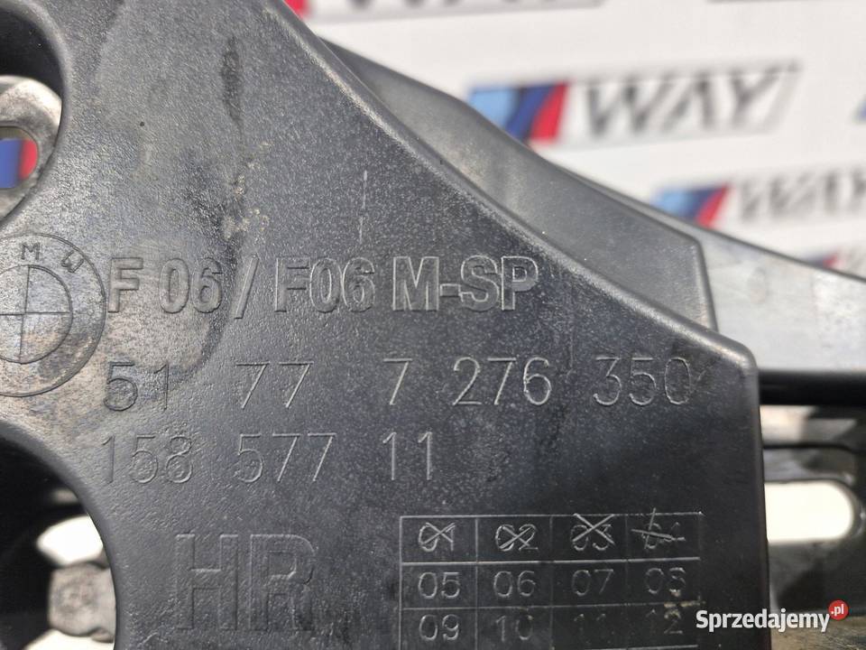 BMW 6 F06 ŚLIZG PROGU PRAWY M PAKIET 7276350