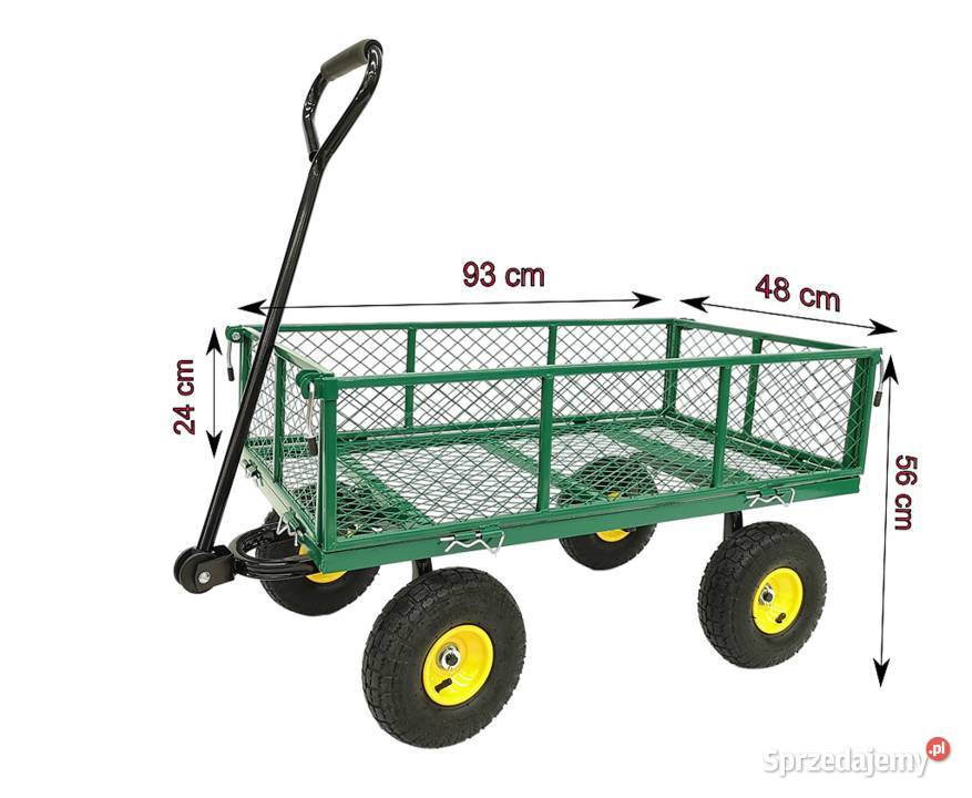 Wózek ogrodowy transportowy przyczepka Otwierane Krzepice