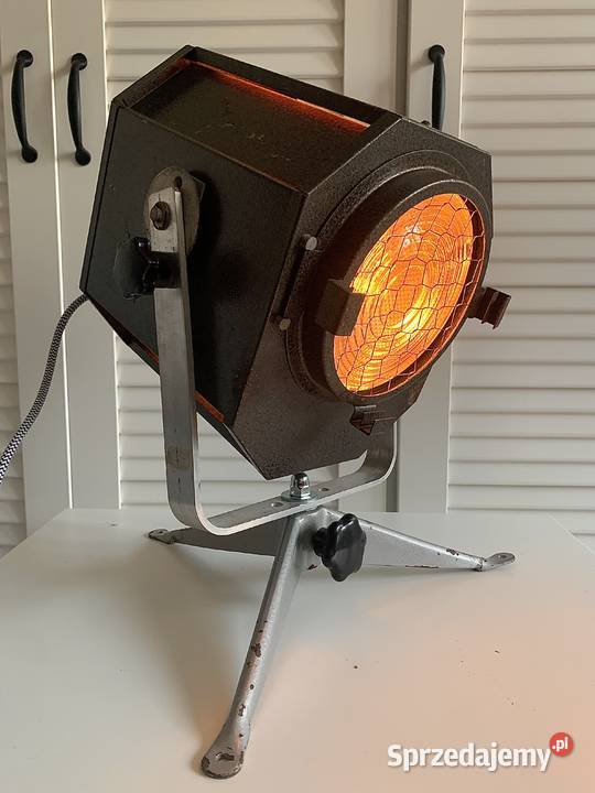 Lampa teatralna PRL Vintage loft Poznań
