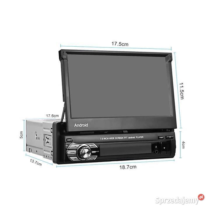Radio 1 DIN wysuwane Android USB Bluetooth mazowieckie Siedlce