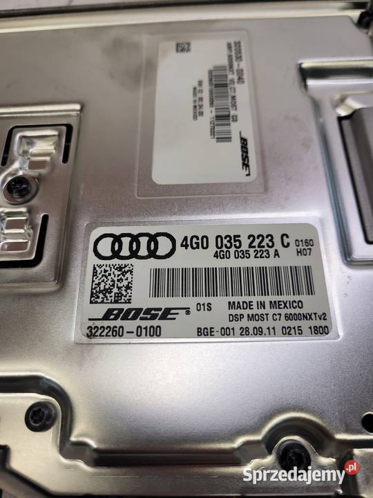 WZMACNIACZ BOSE AUDI A6 C7 A7 A8 D4 4G0035223C Przystajń