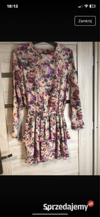 Sukienka w kwiaty kolorowy Żukowo