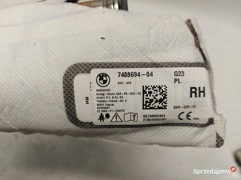 BMW G23 G22 M440i Poduszka powietrzna Airbag osobowe